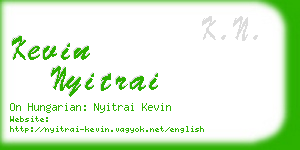 kevin nyitrai business card